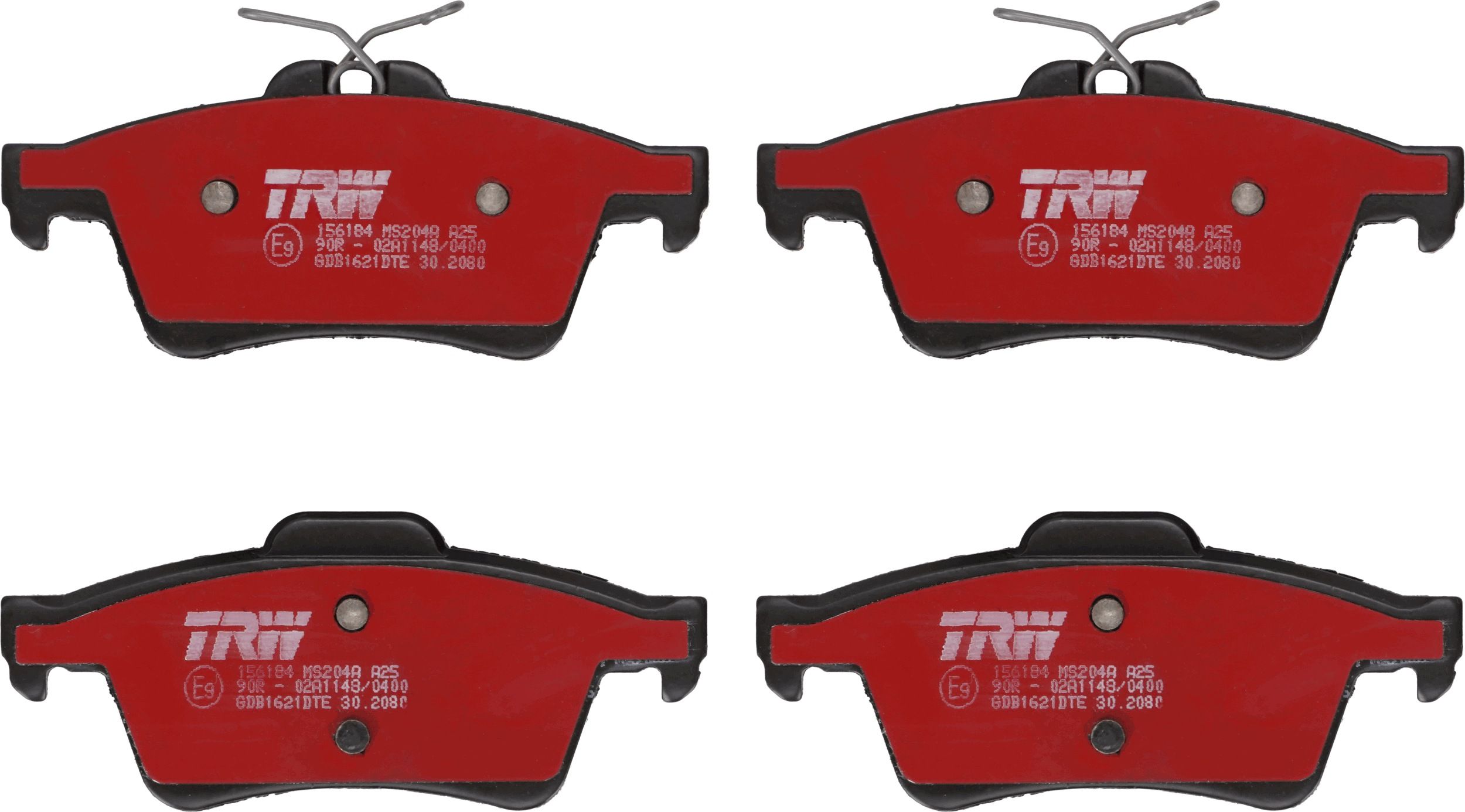 Bremsbelagsatz, Scheibenbremse