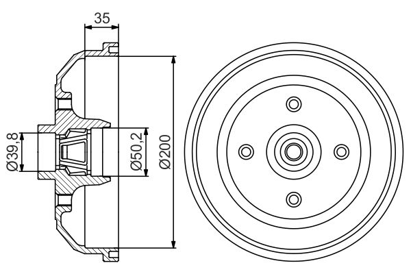 Brake Drum 0 986 477 256