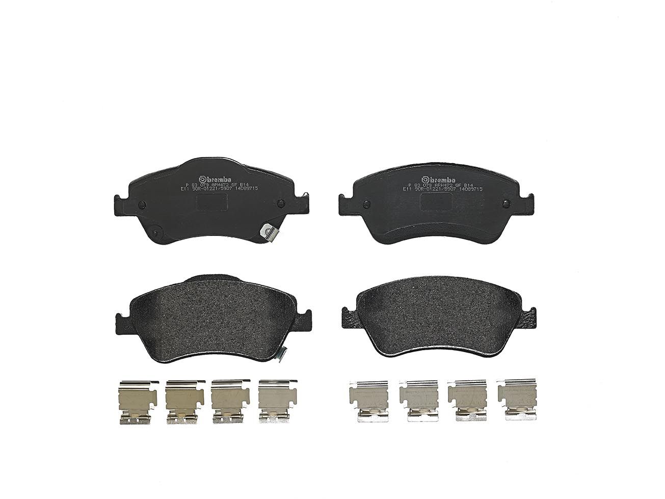 BREMBO P 83 079 - Bremsbelagsatz, Scheibenbremse PRIME LINE