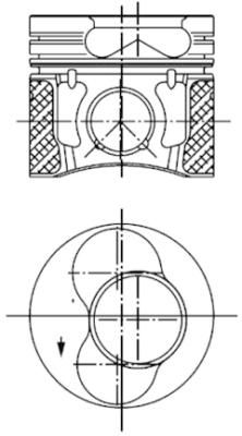 KOLBENSCHMIDT 99851600 Piston