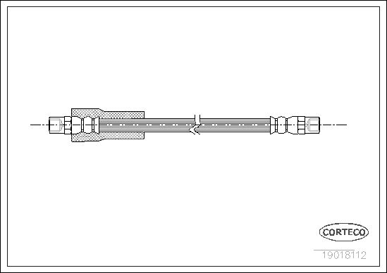 FLEXIBLE DE FREIN ALFA ROMEO  0705