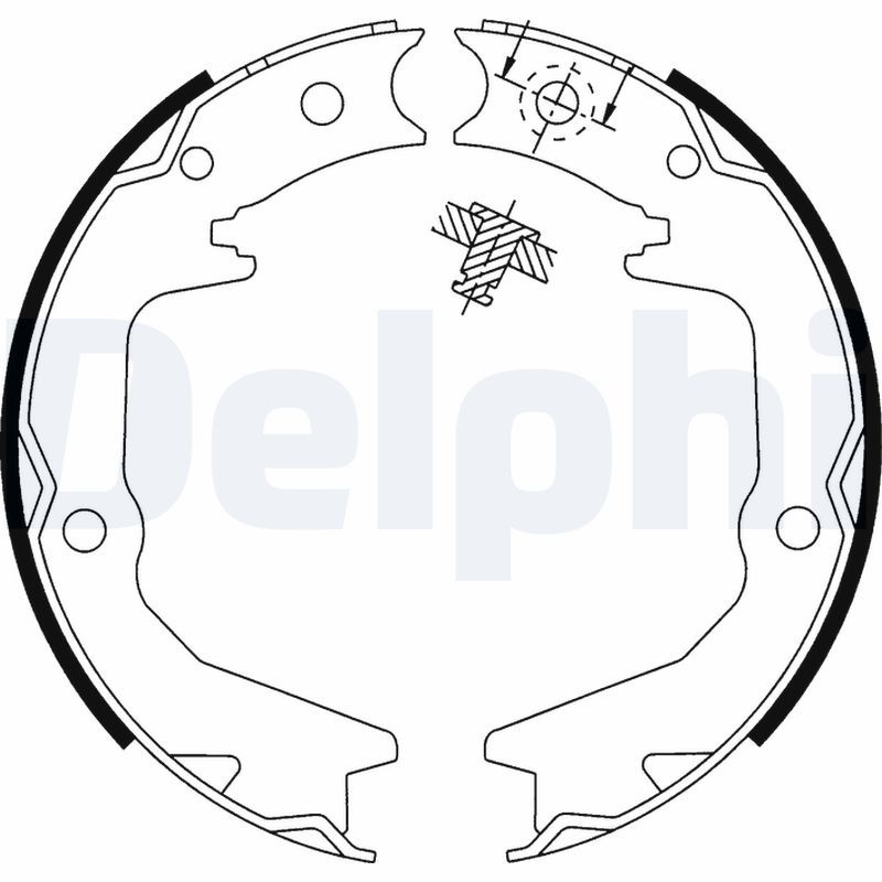 Brake Shoe Set, parking brake LS1913