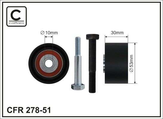 Deflection Pulley/Guide Pulley, timing belt 278-51