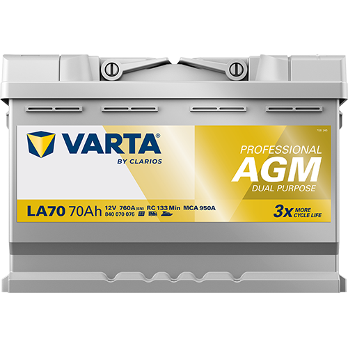 VARTA Professional AGM LA70 12V 70Ah 760A/EN
