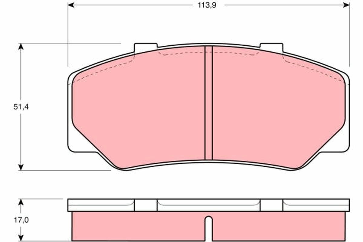 Brake Pad Set, disc brake GDB329