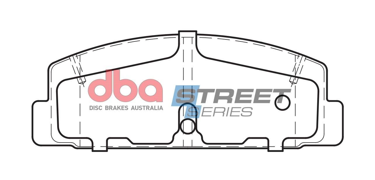 DBA SS STREET SERIES BRAKE PADS [ Ford & Mazda 1989-2014 R ] - TecDoc Only