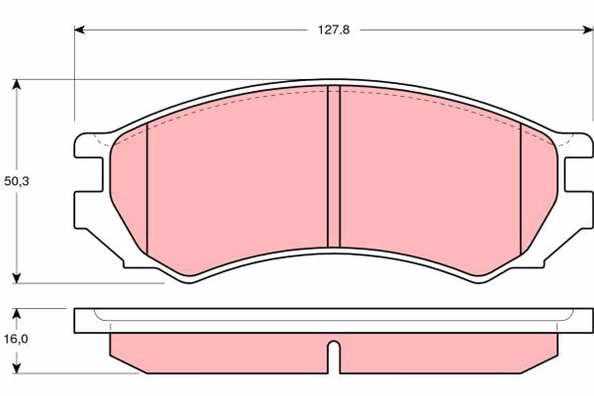 Brake Pad Set, disc brake GDB1005