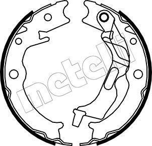 Brake Shoe Set, parking brake 53-0052