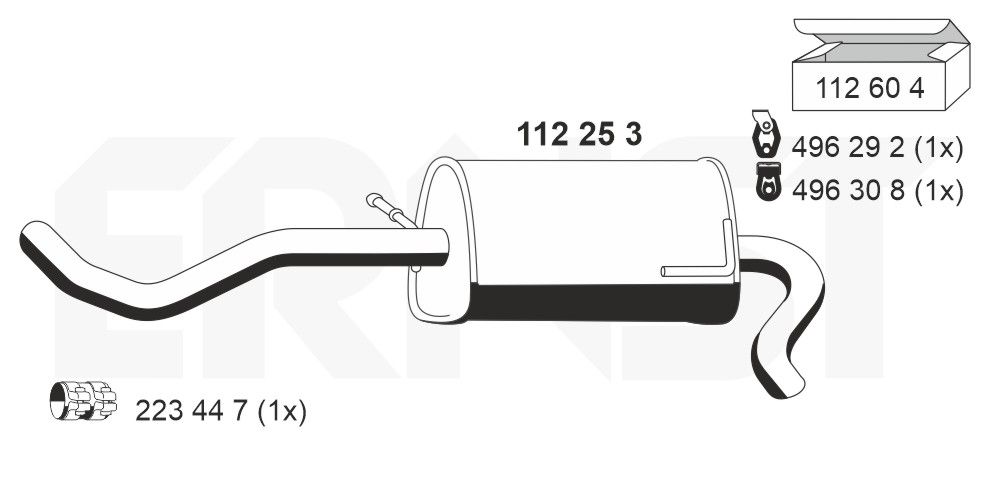 ERNST 112253 - Endschalldämpfer