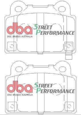 DBA SP PERFORMANCE BRAKE PADS [ Mitsubishi Evo 10 R ] - TecDoc Only