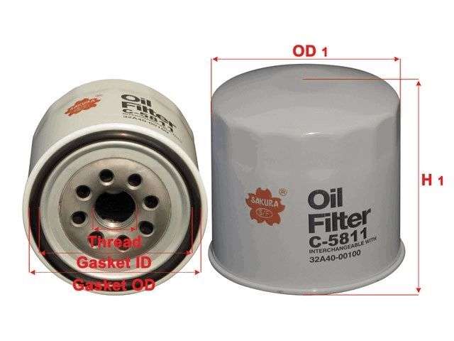 OIL FILTER FITS B7131 - TecDoc Only