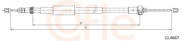 COFLE 11.6667 - Seilzug, Feststellbremse