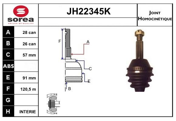 KIT CV JOINT AVEC KR026 - TRANSIT 0