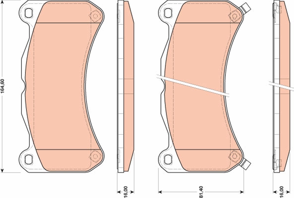 TRW DISC BRAKE PADS - TecDoc Only