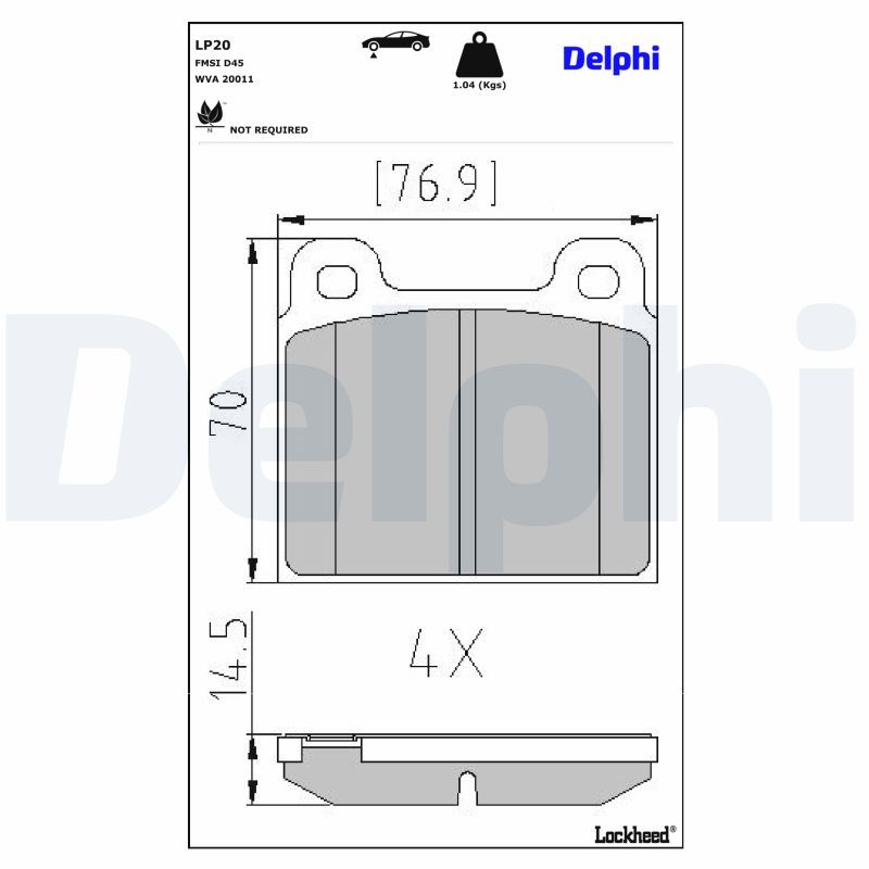 Bremsbelagsatz, Scheibenbremse