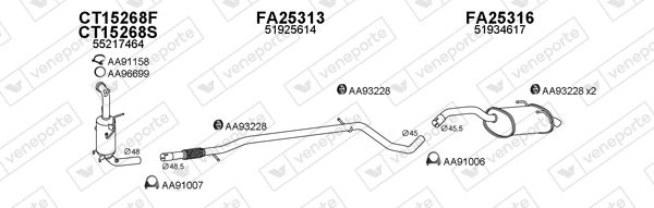 FORD MONDEO 1.6I,1.8I CAT     98-  .