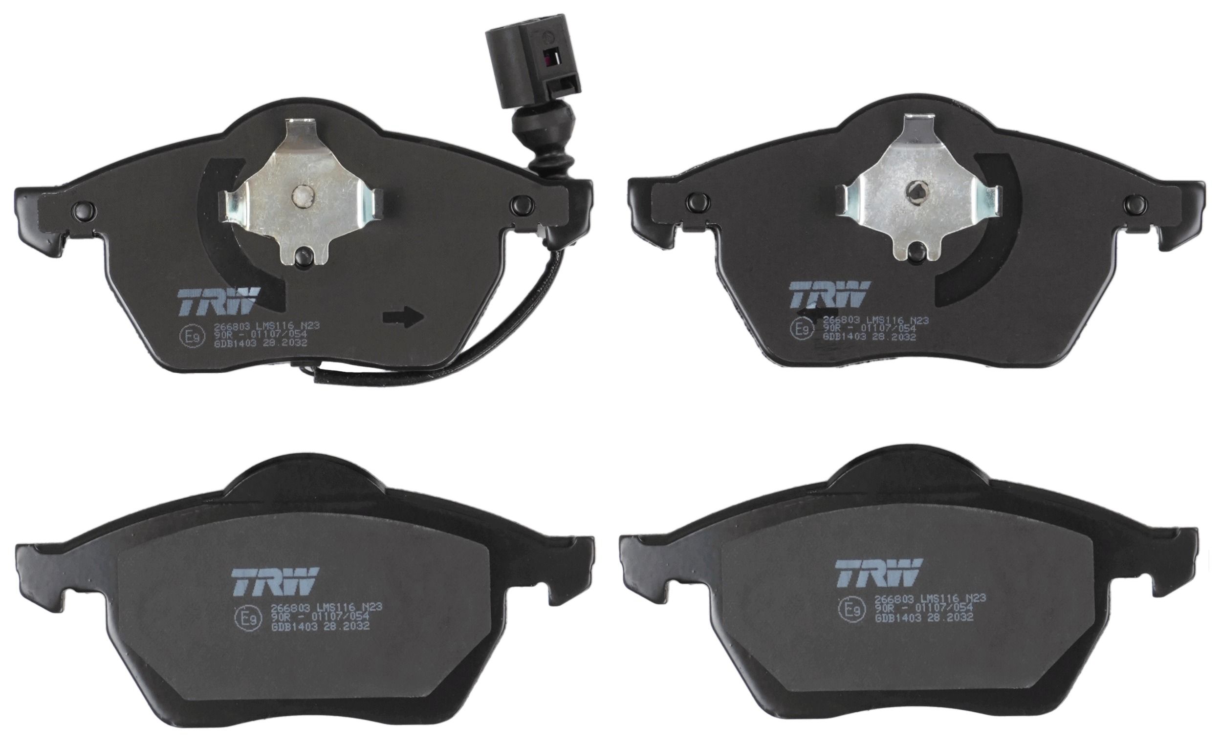 TRW DISC BRAKE PADS - TecDoc 2