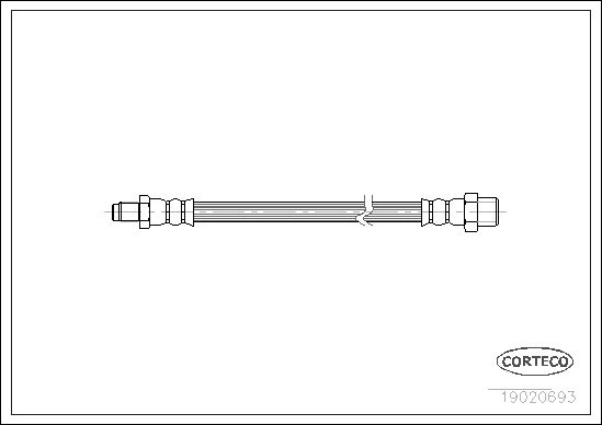 FLEXIBLE DE FREIN TRABANT  0705