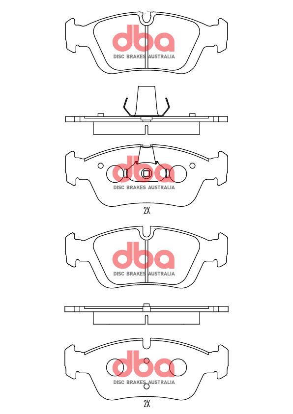 DBA RACE BRAKE PADS [ BMW Z4 Roadster / 3 Series   F ] - TecDoc Only