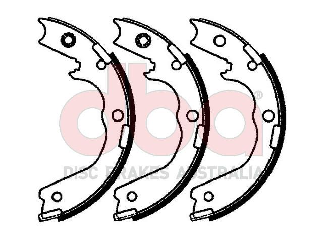 Street Series Brake Shoes [Holden Parking Brake 210mm] - TecDoc Only