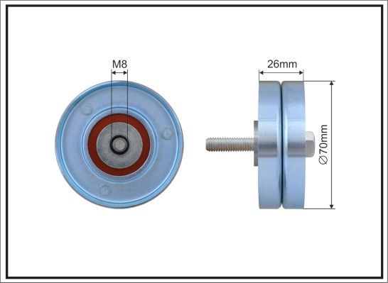 Deflection/Guide Pulley, V-ribbed belt 285-01