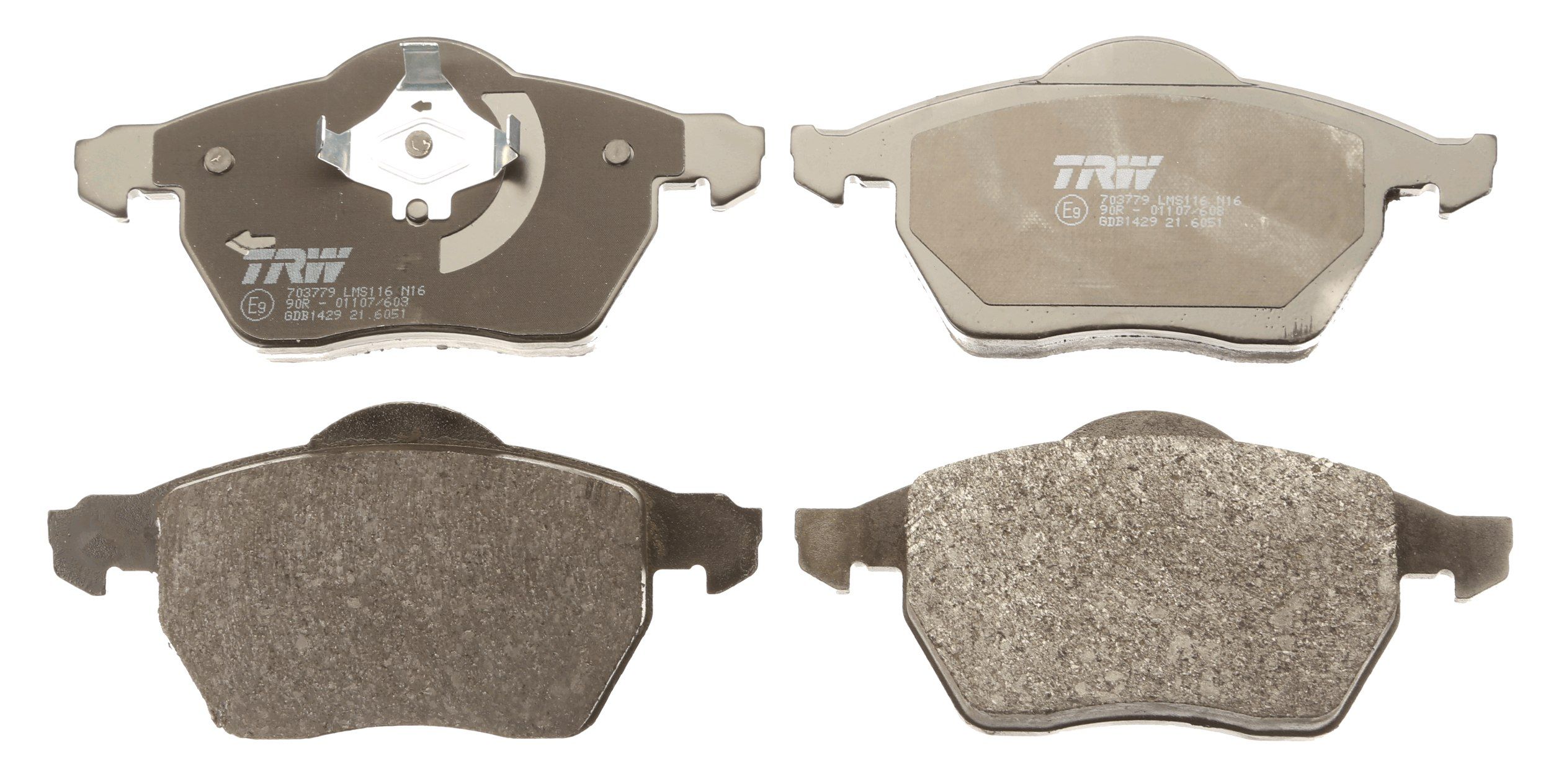 TRW DISC BRAKE PADS - TecDoc 2