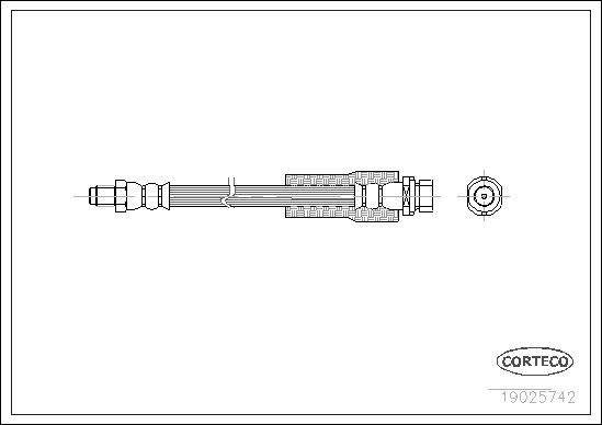 FLEXIBLE DE FREIN FORD GRANADA,  0705