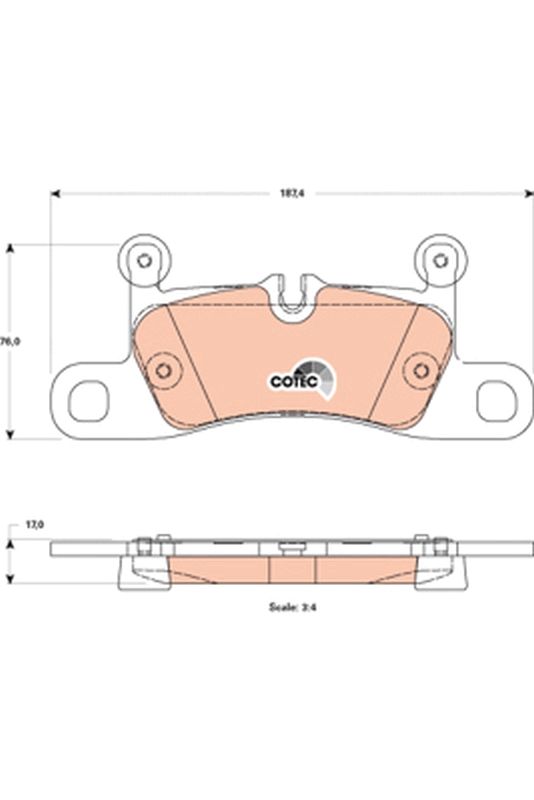 Brake Pad Set, disc brake GDB1875