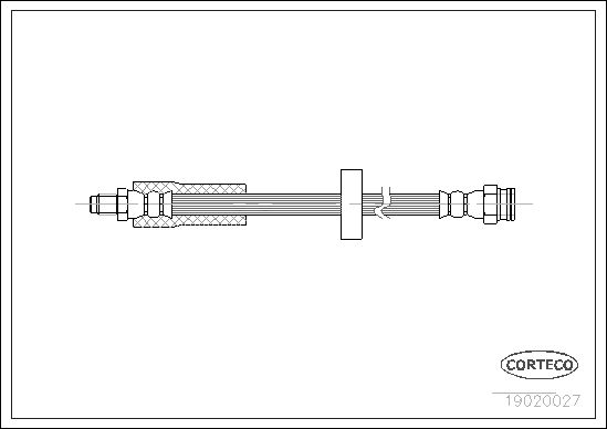 FLEXIBLE DE FREIN PEUGEOT 305  0705