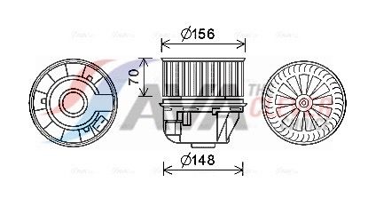 AVA QUALITY COOLING FD8613 - Innenraumgebl&auml;se