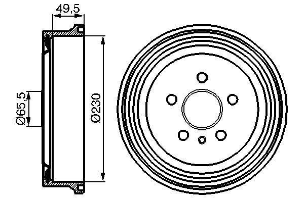 Brake Drum 0 986 477 104