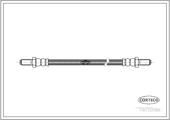 FLEXIBLE DE FREIN DAIMLER 2.8-5.  0705