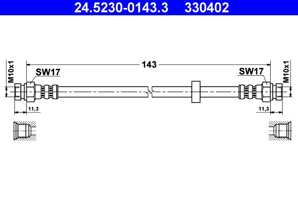 Brake Hose 24.5230-0143.3