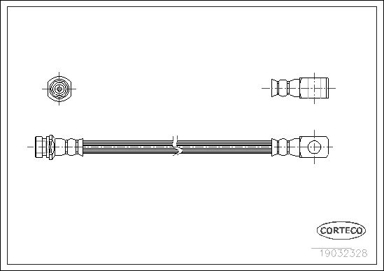 FLEXIBLE DE FREIN NISSAN PATROL  0705