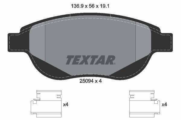 Brake Pad Set, disc brake 2509401