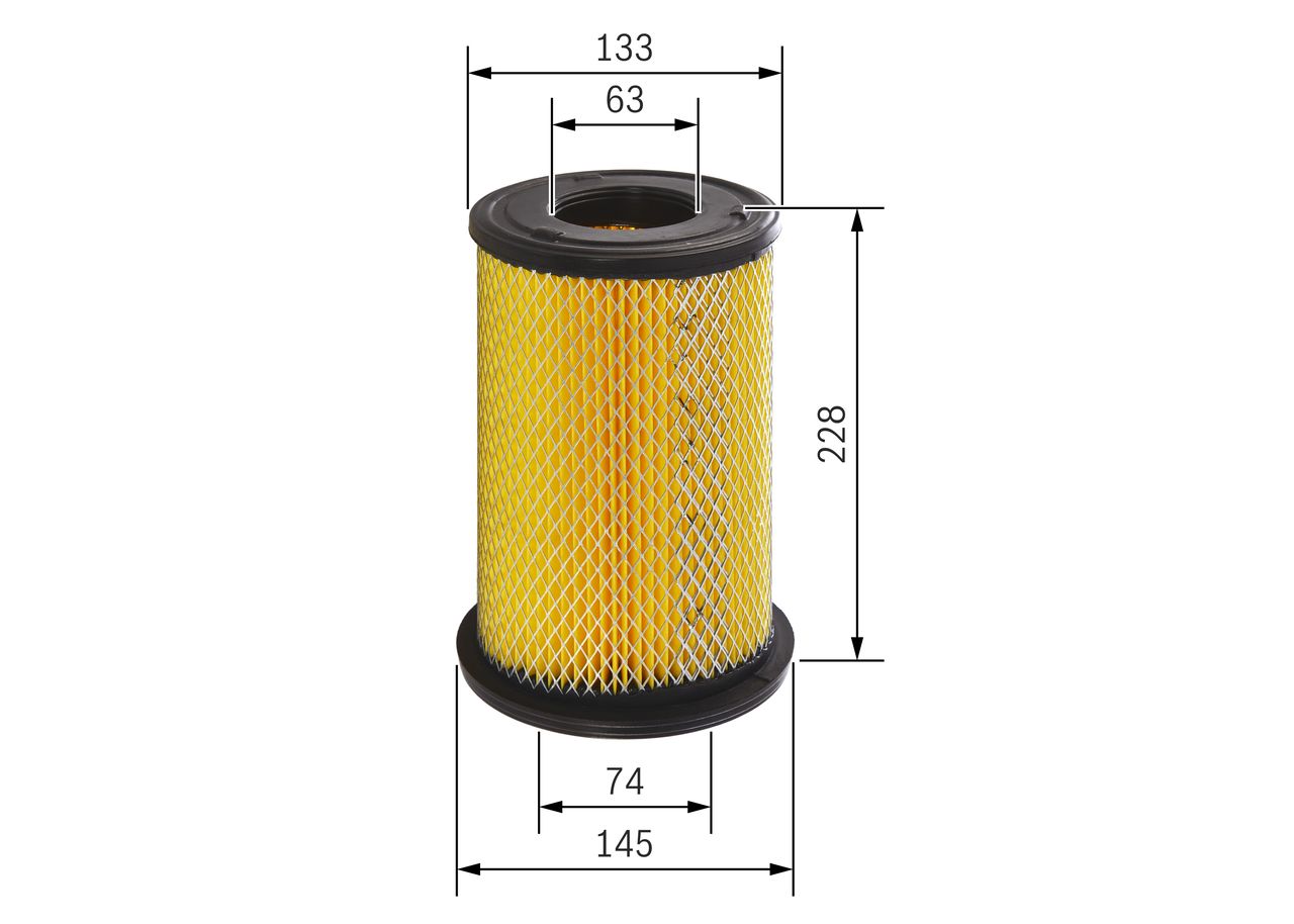 BOSCH F 026 400 199 - Luftfilter