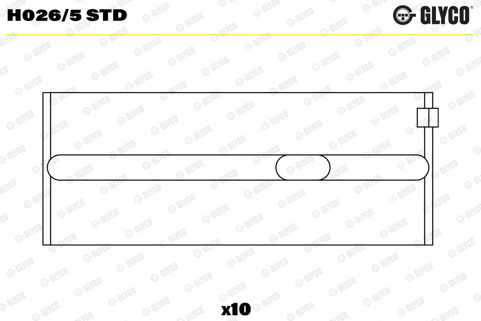 GLYCO H026/5 STD - Kurbelwellenlager