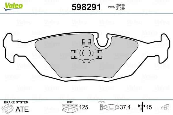 PLAQ FREIN VOLV 440, 460, 480  .