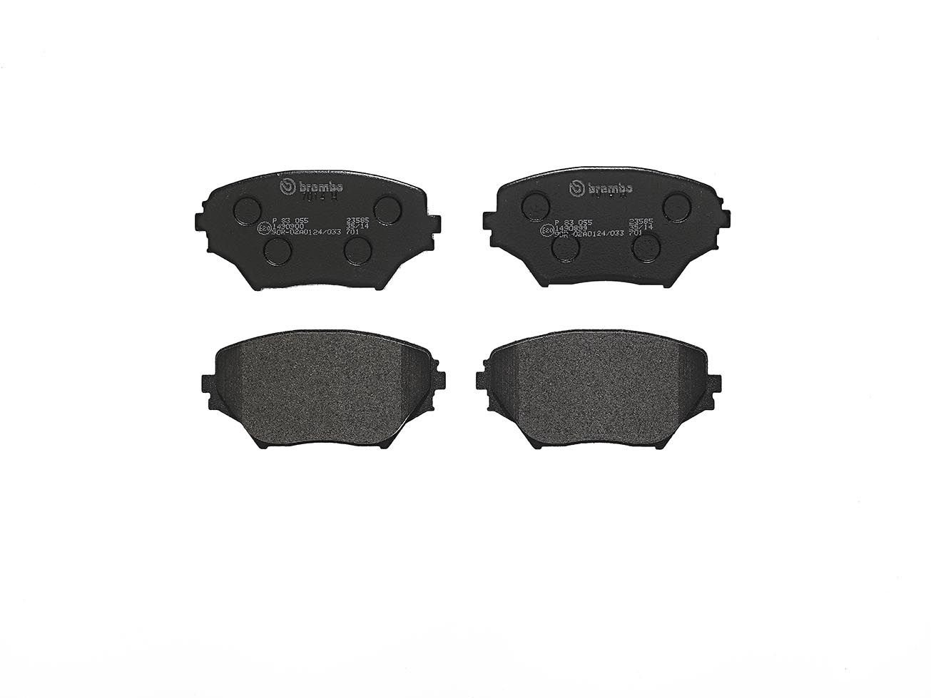 Brembo P 83 055 Bremsbelagsatz, Scheibenbremse