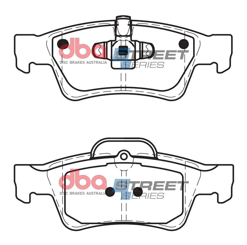 DBA SS STREET SERIES BRAKE PADS [ Mercedes 2005-2014 R ] - TecDoc Only