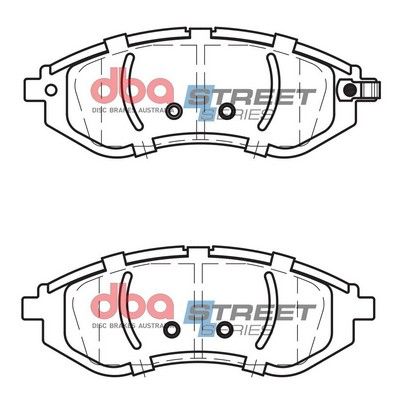 DBA SS STREET SERIES BRAKE PADS [ Holden, Proton 2005 - on F ] - TecDoc Only