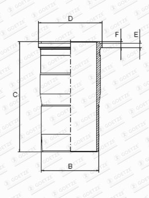 14-451190-00 GOETZE ENGINE hengerpersely