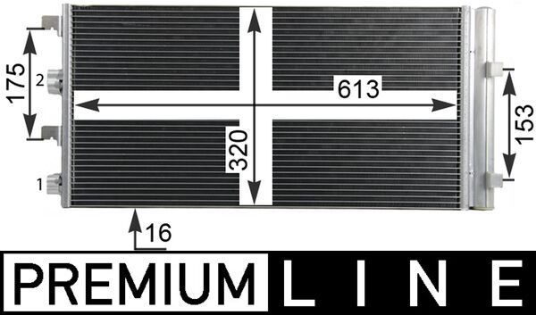 AC 724 000P MAHLE BEHR *** PREMIUM LINE *** kondenzátor, klíma