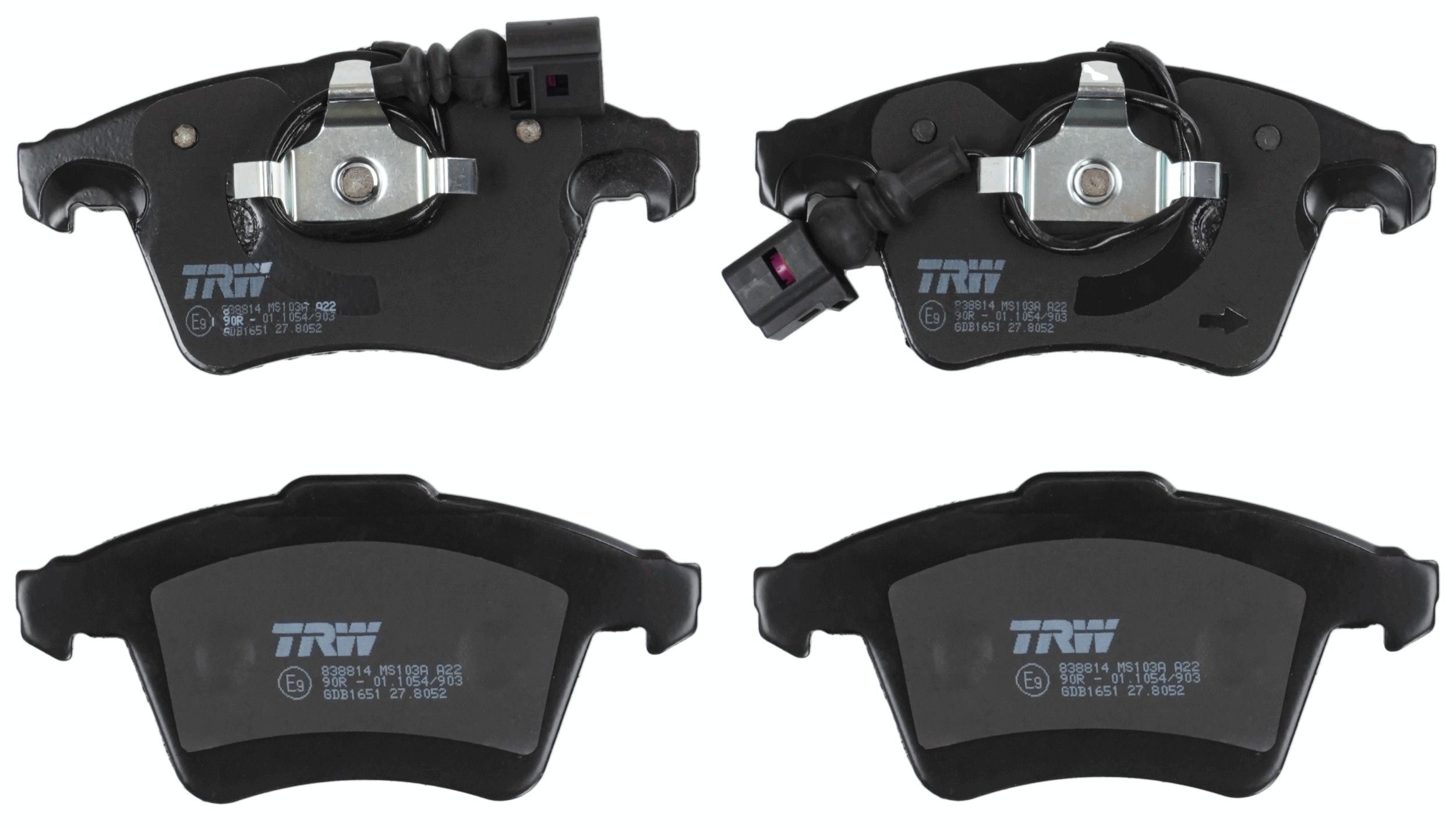 TRW DISC BRAKE PADS - TecDoc 2