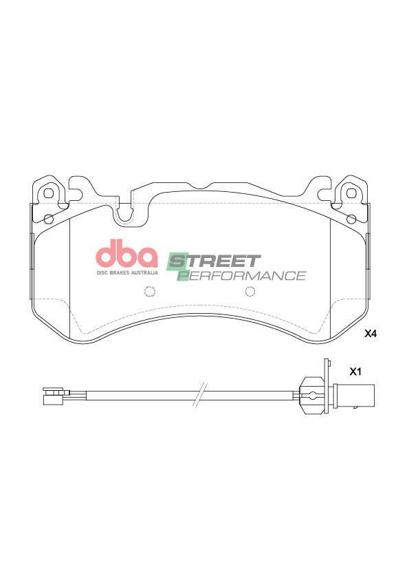 DBA  SP PERFORMANCE  BRAKE PADS [ AUDI , Mercedes AMG PERFORMANCE 2015-2018 F ] - TecDoc Only