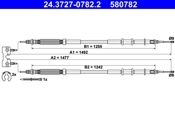 ATE 24.3727-0782.2 - Seilzug, Feststellbremse