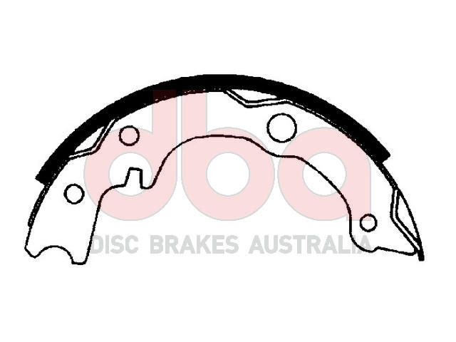 Street Series Brake Shoes [Mitsubishi [2Pcs] Parking Brake 180mm] - TecDoc Only