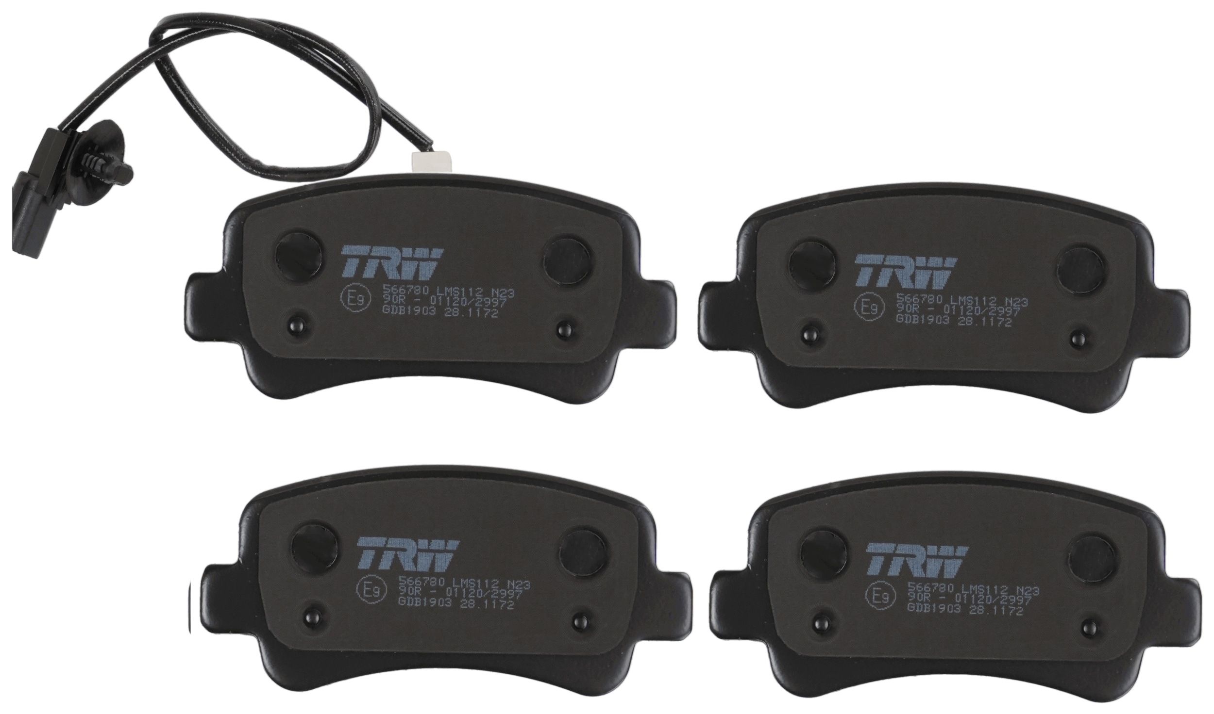 TRW DISC BRAKE PADS - TecDoc 2