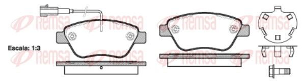 Brake Pad Set, disc brake 0858.32