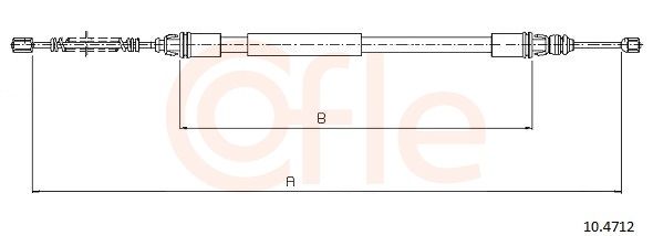 Cable Pull, parking brake 10.4712